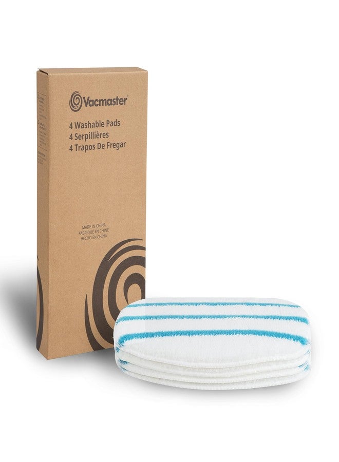 Vacmaster 952779 Microfiber & Washable Replacement Mop Pads, 4 pack, for SMF1501 2-in-1 Steam Mop - Image 1